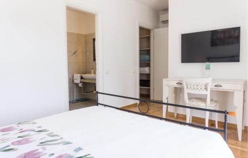 Μια τηλεόραση ή/και κέντρο ψυχαγωγίας στο Nice Home In Smoljanci With Wifi