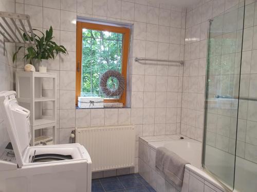 Koupelna v ubytování Ferienwohnung Lug