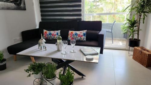 Zona de estar de Luxurious Orestis