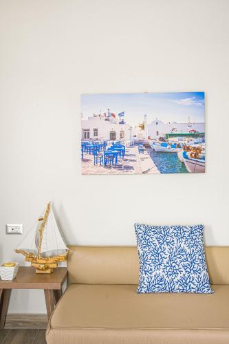Χώρος καθιστικού στο Sergiani Garden Hotel Apartments