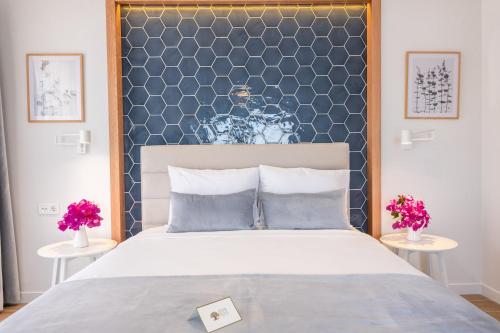 Кровать или кровати в номере Olea Nova Hotel