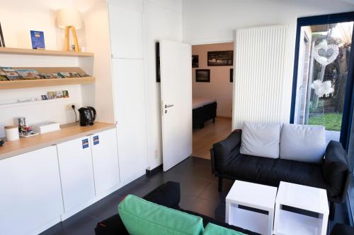 Kuchyň nebo kuchyňský kout v ubytování B&B Lievejan