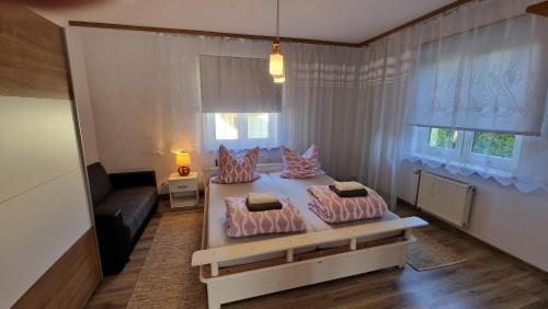 Katil atau katil-katil dalam bilik di Apartament Luna