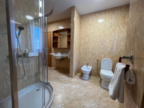 Koupelna v ubytování Apartment Šentjur center