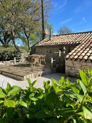 Taman di luar Les fontanelles du quercy blanc
