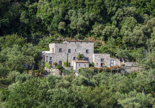 an old stone house in the middle of a forest at Holidays Homes The dream in Sant'Agnello