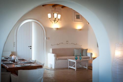 Χώρος καθιστικού στο Villas Kappas