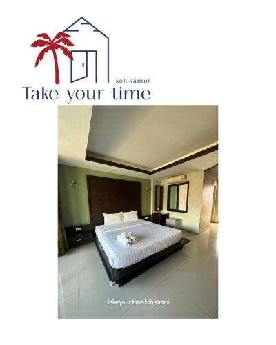 Postel nebo postele na pokoji v ubytování Take your time hotel koh samui
