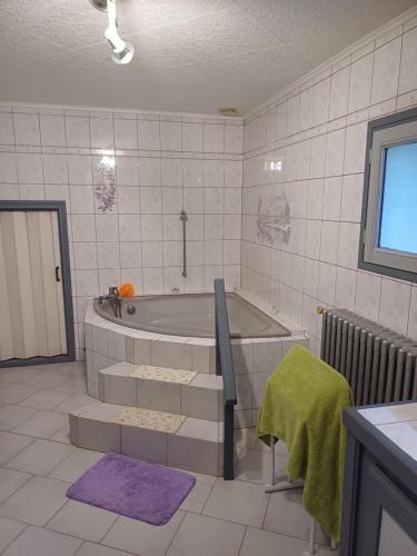 Koupelna v ubytování Le Pouyet