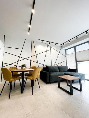 Posezení v ubytování Apartament z Tarasem na Dachu