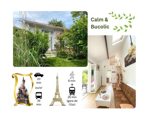 The Little Oak - tiny house with bed on mezzanine & terrace - from 1 to 4 p Disney, Paris & CDG