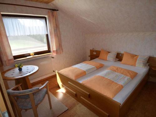 Ένα ή περισσότερα κρεβάτια σε δωμάτιο στο Haus Eichin Comfortable holiday residence