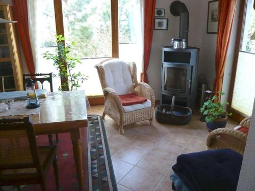 Posezení v ubytování Merlins Turmhuus Comfortable holiday residence
