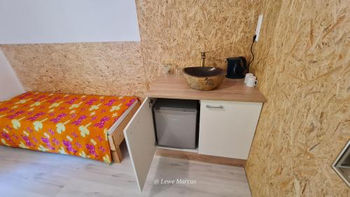 Η κουζίνα ή μικρή κουζίνα στο Appart-Pension Seehang