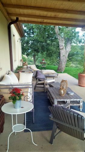 Agriturismo Sugheretelloにあるシーティングエリア