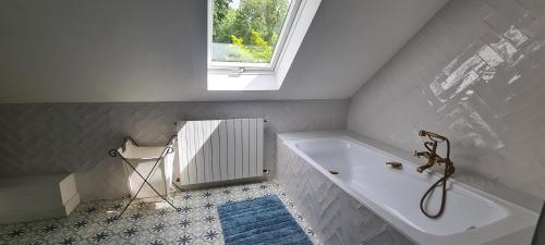 Koupelna v ubytování COTTAGE Les Petites Molières