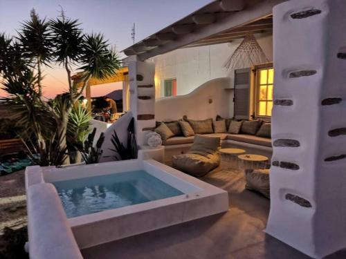 Posedenie v ubytovaní Naxos Kastraki Boutique House With MVigla Seaview