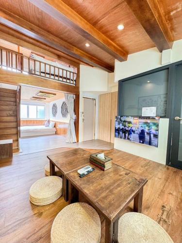 Dapur atau dapur kecil di 慢步南國 台南故事民宿 Slow Tainan Homestay