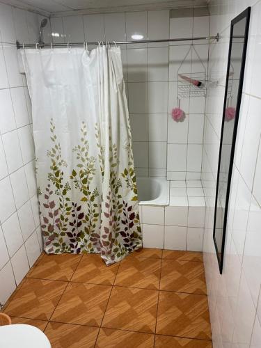Koupelna v ubytování Habitación simple económica