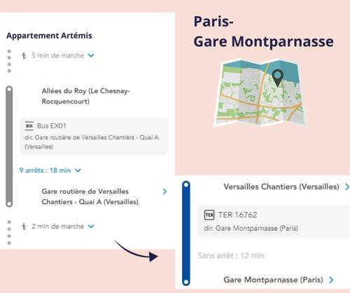 Φωτογραφία από το άλμπουμ του Artémis by Kleidos -10 min des jardins du chateau de Versailles avec parking σε Le Chesnay