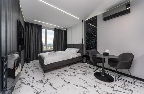 Posteľ alebo postele v izbe v ubytovaní Luxury apartments GREAT