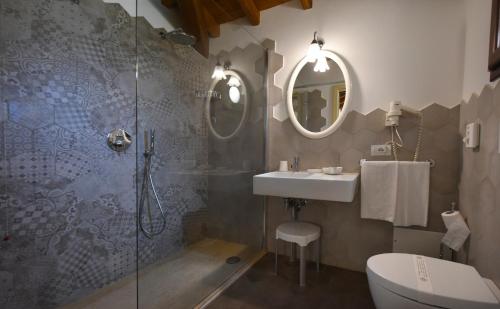 Koupelna v ubytování Le Anfore Hotel