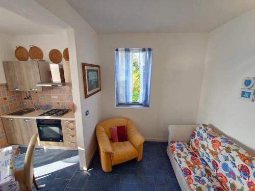 Kuchyň nebo kuchyňský kout v ubytování Casa Vacanza vista mare
