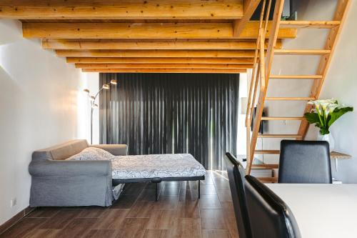 Ένα ή περισσότερα κρεβάτια σε δωμάτιο στο Appartement entre campagne et océan