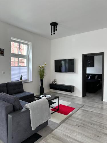 Ruang duduk di I'M Apartment SILVER II centrum free parking