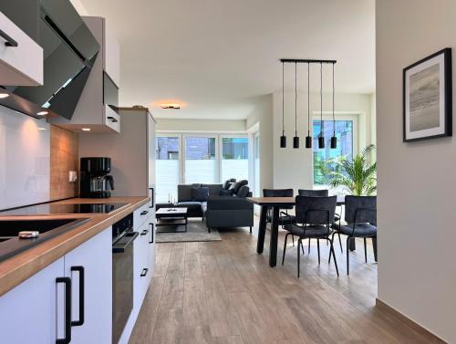 Dapur atau dapur kecil di Haus Kiebitz 1 EG