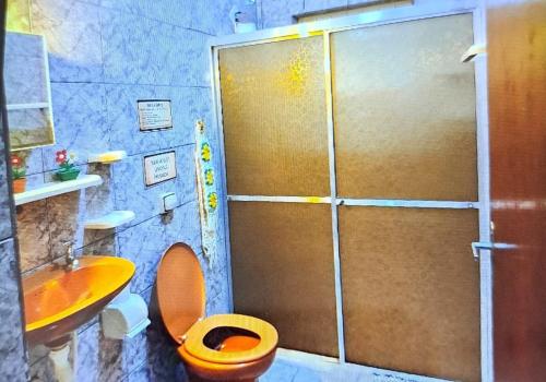 Koupelna v ubytování Casa de praia com piscina Bertioga