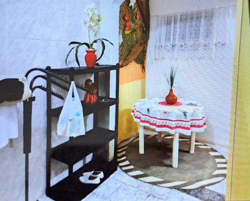 Postel nebo postele na pokoji v ubytování Casa de praia com piscina Bertioga