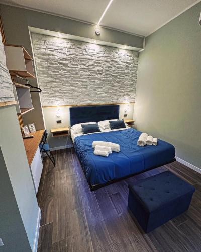 Letto o letti in una camera di Central Vasto Histonium