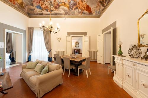 Posezení v ubytování Palazzo D'Ambra Residenza d'Epoca