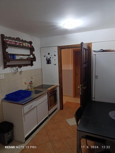 Kuchyň nebo kuchyňský kout v ubytování Apartments Salute