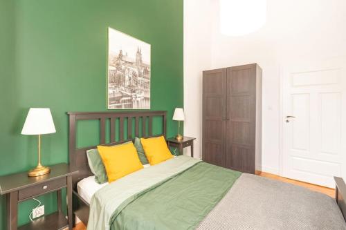 Postel nebo postele na pokoji v ubytování Wyjątkowy Apartament na Rynku