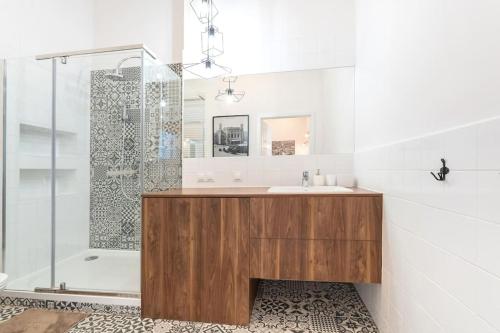 Koupelna v ubytování Wyjątkowy Apartament na Rynku