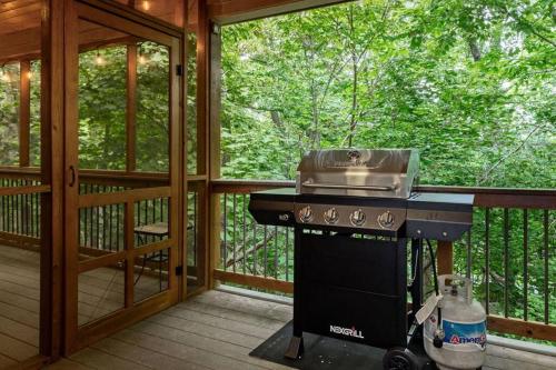 Balkón nebo terasa v ubytování Bluebird Mountain Home