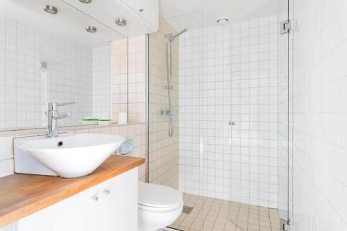Koupelna v ubytování Privet room in shared Apartment, Central Oslo