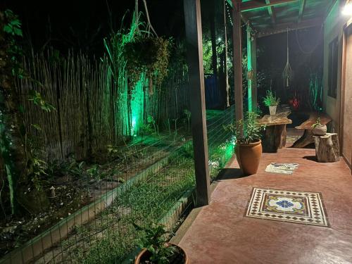 Κήπος έξω από το Casa Amadou com grande piscina em Boipeba