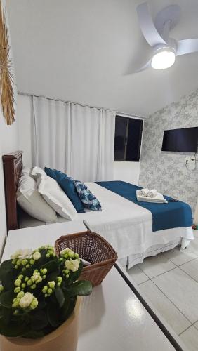 Postel nebo postele na pokoji v ubytování Nanai Residence Flat Marlin