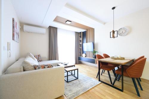 Гостиная зона в Apartman North resort