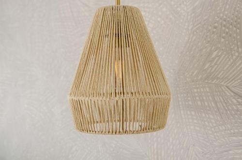 a brown light hanging from a ceiling at The Boardwalk Hotel in San Diego