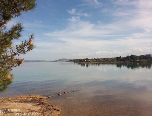 a view of a large body of water at Geralis Lodge in Chalkida