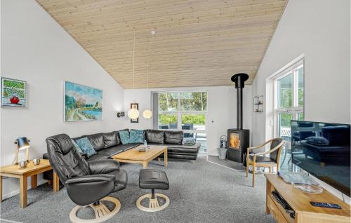 Posezení v ubytování Holiday Home Kristinesvej Thisted Vi
