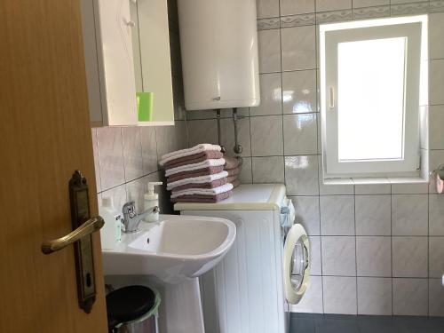 Koupelna v ubytování Apartments Rubinić R&B