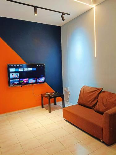 Χώρος καθιστικού στο My Segamat Homestay