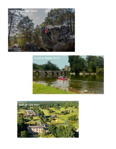 a website for a golf course on a river at Lovely Bleau in Perthes-en-Gâtinais