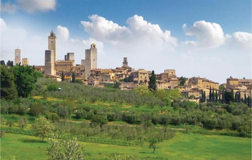 a city on top of a hill with buildings at Sanlucchese 3 in Poggibonsi