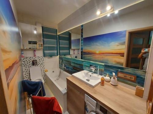 Fotografie z fotogalerie ubytování W pełni wyposażone mieszkanie Łódź, WIFI, parking, balkon v Lodži